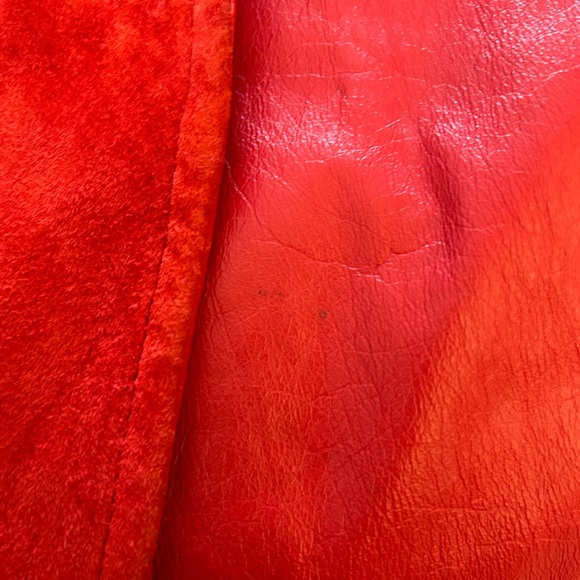 Tarazzia Internationale Size Large Red Genuine Leather Jacket - Picture 4 of 7